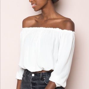 Brandy Melville Off the Shoulder Crop